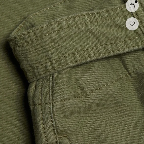 FRAME pleated wide-leg cargo pants sz 28 (4-6) - Picture 7 of 8